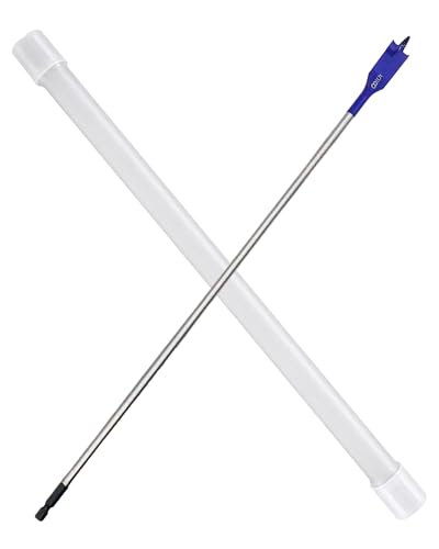 5/8" x 16" Long Wood Spade Drill Bit, Self-Feeding Flat Drill Bit with Blue Coating for Deep Drilling in Wood, Carpentry, and DIY Projects - size: 5/8"x16"