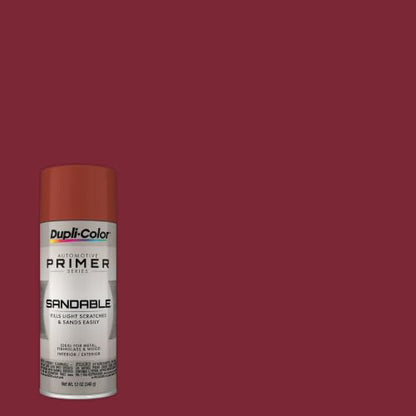 Dupli-Color Multi-Purpose Sandable Primer, Red Oxide, 12 oz - color: Red Oxide, size: 12 Ounce (Pack of 1)