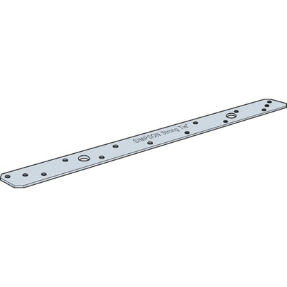 Simpson Strong-Tie MSTA18 MSTA 18-in. 18-Gauge Galvanized Medium Strap Tie (Pack of 50)