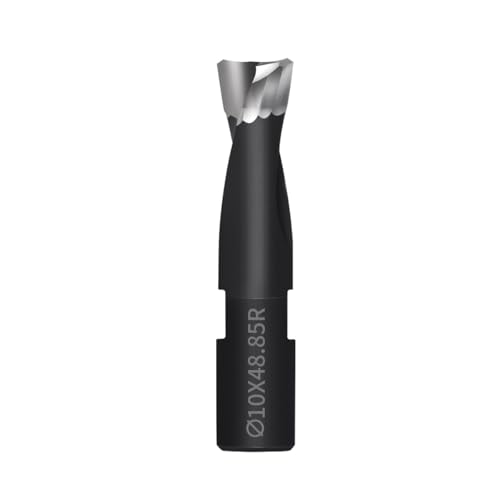 10mm Carbide Bit for DF500 Domino Joiner, Spiral Flute Cutter, 1 Pack - size: 10mm