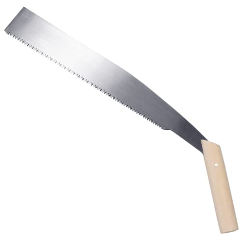KAKURI Temagari Saw 14" Long Japanese Tree Limb Saw, Razor Japanese Steel Blade, Large Hand Pruning Saw for Cutting Tree, Log, Limb, Thick Branch, Raw Wood, Made in JAPAN - color: Wooden 360 Mm