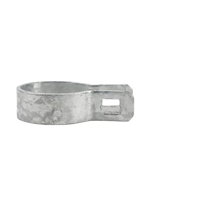 Galvanized Steel Chain Link Brace Band, Durable Steel Chain Link Fence Hardware, Rust-Resistant, Easy Install, Includes Required Bolt (3, 4") - size: 4 Inch