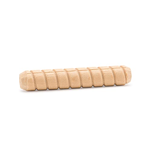 Wooden Dowel Pin 1/2" x 4", Pack of 100 Spiral Dowel Joints for Woodworking, Furniture and Crafts, by Woodpeckers - size: 1/2 inch x 4 inch
