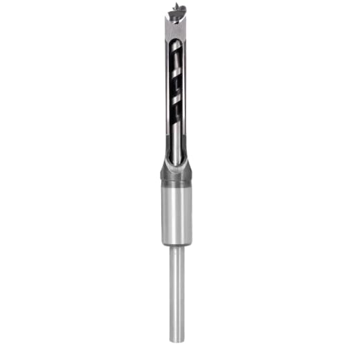 Square Hole Mortising Chisel Bit Set, 4-Piece, 1/4-1/2 Inch, Woodworking