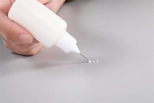 Onwon 10 Pieces Precision Needle Tip Glue Bottle Applicator 1 Ounce/ 30 ml Empty Applicator Glue Oiler Squeeze Bottle for Paper Quilling DIY Craft