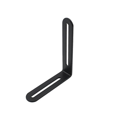 4 PCS Adjustable L-Shape Corner Brace, ULIFESTAR Heavy Duty Thicken Stainless Steel Joint Right Angle Brackets L Slotted Support Shelf Bracket for PC Case,Fixing Furniture-100x120x3mm/3.94x4.72x0.12'' - size: Black 3.94 x 4.72 x 0.12 inches