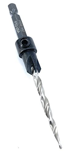 FTG USA #8 (11/64") Adjustable Tapered Wood Countersink Drill Bit - size: #8, style: w/o Depth Stop