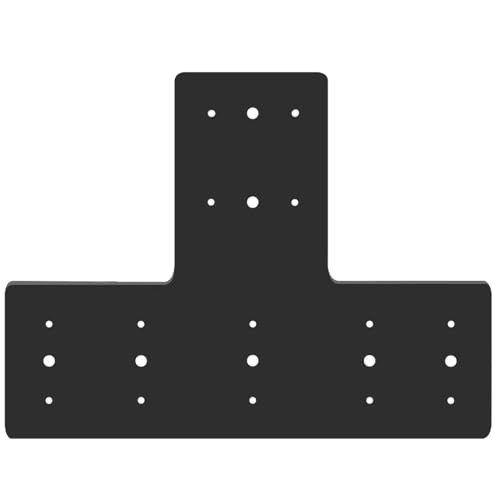 4pcs 17x5 T Post Brackets L Mending Plate for Wood 6X6 Heavy Duty