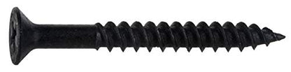 Hard-To-Find Fastener Phillips Flat Twinfast Wood Screws, Black Phosphate, Durable & Secure Indoor Wood Screws for Cabinets, Home Improvement, DIY, Construction, Interior Renovations, #10 x 1-3/4" - size: #10 x 1-3/4" Pack of 100
