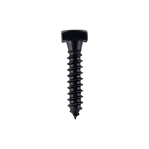 Rustic Black Exterior Square Lag Screws 5/16" x 1-1/2" Ruspert Weatherproof Coating by Makers Bolt (25 Pieces) - size: 5/16" x 1-1/2", style: Black Ruspert Coating (Outdoor Use)