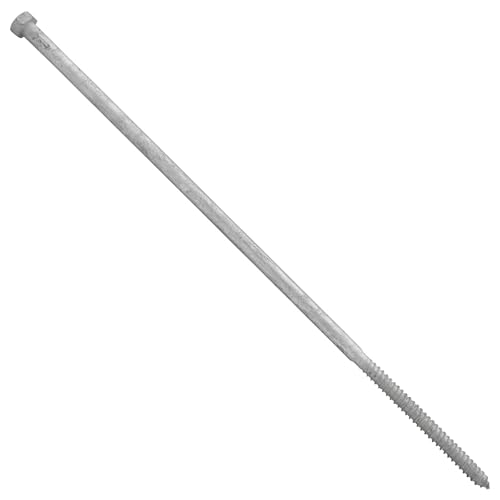 Conquest 5/8"-5 x 24 Lag Bolts, Hot Dip Galvanized, Coarse Threads Hex Head, Corrosion-Resistant for Outdoor, Wood, and Structural Projects (25 Pack) - size: 5/8"-5 x 24"