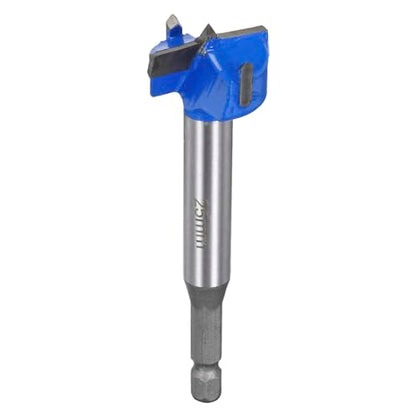 uxcell Forstner Drill Bits 25mm, Tungsten Carbide Wood Saw Auger Opener, Woodworking Hinge Hole Drilling Boring Bit Cutter (Blue, Gray) - size: 25mm