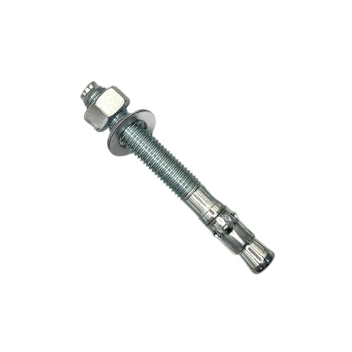 MIGHTY FASTENERS Zinc-Plated Steel Wedge Anchors, 3/4" X 6-1/4" - Heavy-Duty Mounting Bolts for Concrete - 25 Pack - size: 3/4" X 6-1/4"