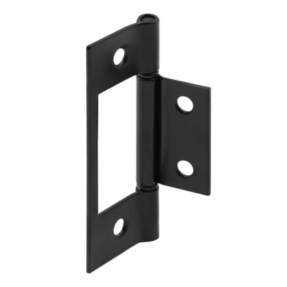 Prime-Line Bi-Fold Door, Non-Mortise Hinge, Matte Black (2 Pack) - color: Matte Black