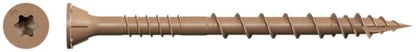 Simpson Strong-Tie DSVT212S Deck-Drive DSV Wood Screw (Collated) - #10 x 2-1/2 in. T-25 6-Lobe, Rimmed Flat Head, Quik Guard Coating, Low-Torque Threads, Tan (1000-Qty)