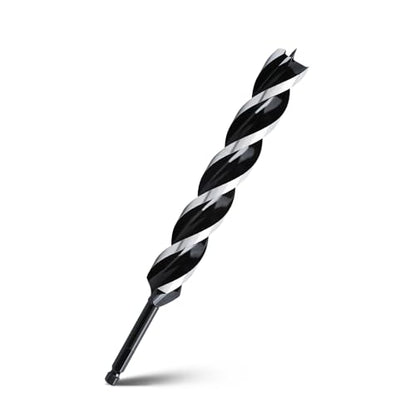 1-1/4" x 12" Auger Drill Bit for Wood,Hex Shank Tri Flute Drill Bit - size: 1-1/4"x12"