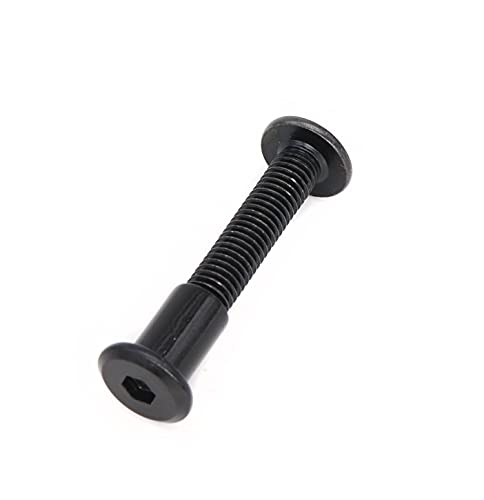 10-Pack Black M8 35mm Countersunk Rivet Socket Cap Connecting Bolts Cap Nuts Assortment Kit for Furniture Connecting - size: M8 x 35mm 10-Pack
