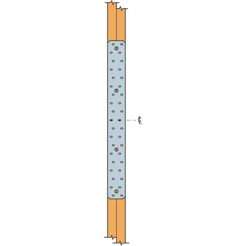 Simpson Strong-Tie MSTC28 MSTC 28-1/4 in. 16-Gauge Galvanized Medium Strap (Pack of 10)