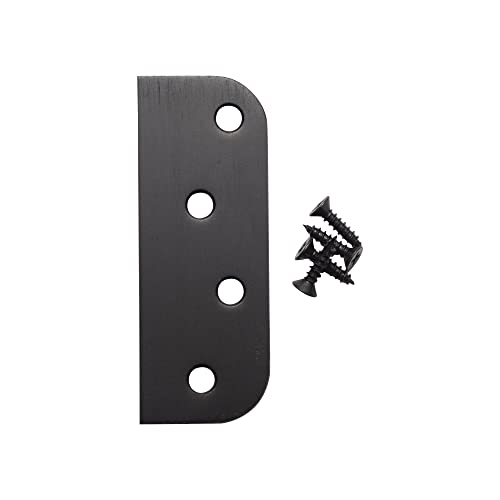 Hinge Blanks for Door Hinges Oil Rubbed Bronze 4 in - 5/8 in Radius 3-pk - color: Oil Rubbed Bronze
