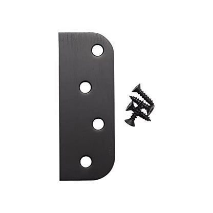 Hinge Blanks for Door Hinges Oil Rubbed Bronze 4 in - 5/8 in Radius 3-pk - color: Oil Rubbed Bronze