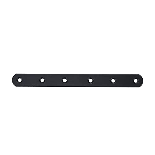 Straight Braces 8-inch Length, Black -4pcs - size: 8" x 0.8"