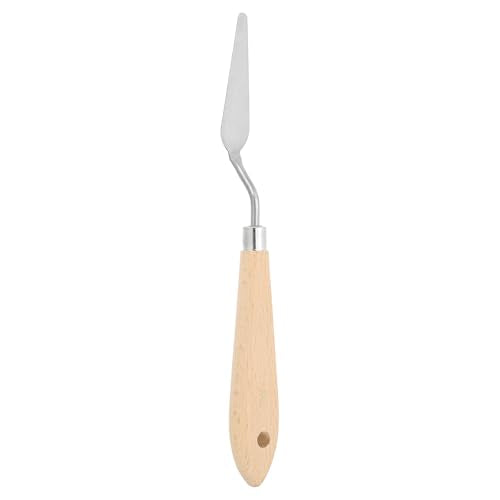 PATIKIL Art Spatula, No.7 15mm Stainless Steel Flexible Palette Knife Painting Knife Painting Spatula Oil Painting Mixing Scraper with Wood Handle for Canvas Acrylic Painting, Brown - style: No.7