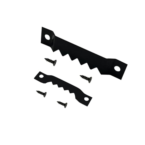 30 Pack Large and 30 Pack Small Sawtooth Picture Hangers (Black) - color: Mix Black - 60 Pack