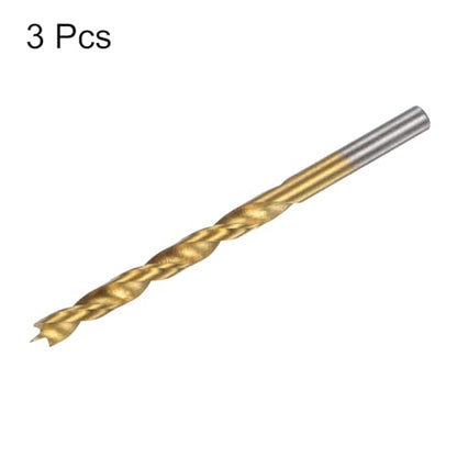HARFINGTON 3pcs Brad Point Drill Bit 5.5mm/7/32 Dia Straight Round Shank - size: 5.5mm
