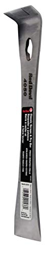 Red Devil 4050CL Classic Scrape & Pry Bar - Heavy-Duty Multi-Purpose Tool, Hardened Steel Construction, Dual Chisel Edges - size: 1 Pack