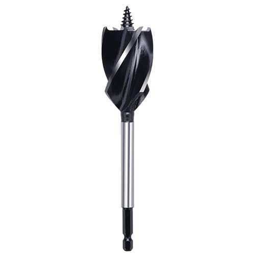 1-9/16 in x 6-1/2 in Auger Drill Bit for Wood, 1/4 inch Hex Shank Auger Drill Bit for Hard Wood,Soft Wood, Plywood and Plastic (1-9/16 in x 6-1/2 in) GRIXLEN - size: 1-9/16 in x 6-1/2 in