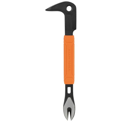Klein Tools 66091 Nail Puller with Integrated Dimpler, Heavy-Duty Carbon Steel Cats Paw Pry Bar, 8-Inch - size: 8-Inch