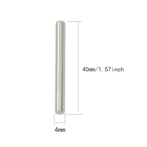 50 Pcs Stainless Steel Shelves Dowel Pins, Dowel Pin Hardware Shelf Support Pegs Pin Fastener (4mm x 40mm) - size: 4mm x 40mm