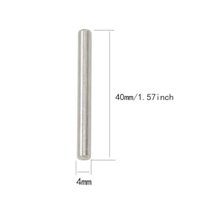 50 Pcs Stainless Steel Shelves Dowel Pins, Dowel Pin Hardware Shelf Support Pegs Pin Fastener (4mm x 40mm) - size: 4mm x 40mm