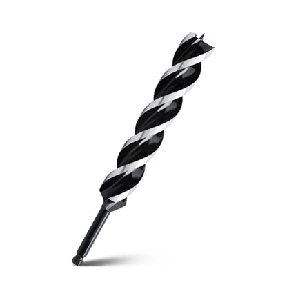 1-1/2" x 12" Auger Drill Bit for Wood,Hex Shank Tri Flute Drill Bit - size: 1-1/2"x12"