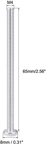 30Pcs M4-0.7 x 65mm Pan Head Phillips Machine Screws - size: M4 x 65mm