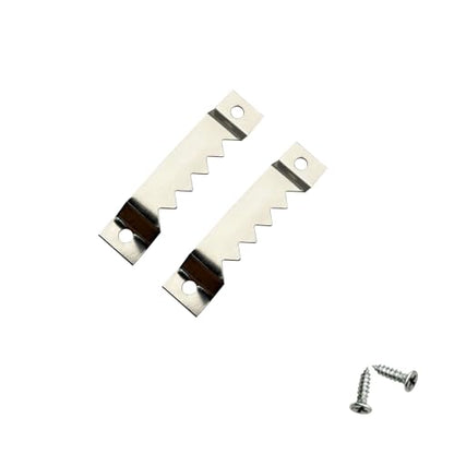 30 Pack Large Sawtooth Picture Hangers (Silver, Supports 50 lbs) - color: Large Silver - 30 Pack