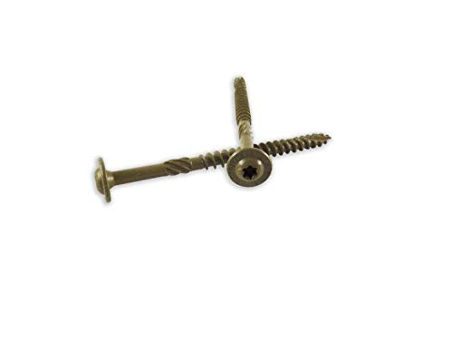 WoodPro Fasteners ST516X318B 5/16-Inch by 3-1/8-Inch Length Round Washer Head Exterior Wood Screws, 250-Pack