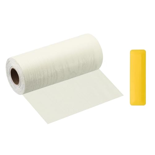HARFINGTON Wood Grain Repair Tape 6" x33ft Self-Adhesive Repair Patch - color: Beige Wood, size: 6" x 33ft