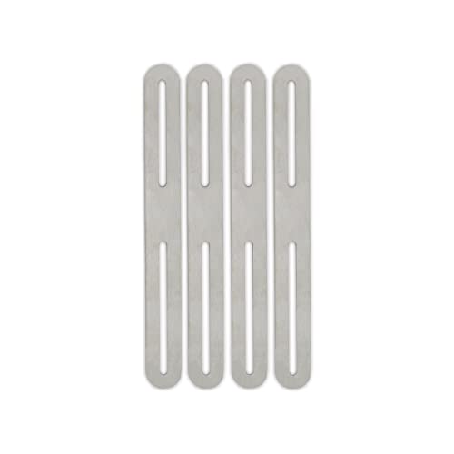 4 PCS Flat Straight Brace Brackets Mending Plates Repair Fixing Bracket with Slot, ULIFESTAR Heavy Duty Thicken SUS Corner Brace for Wood,Metal Bracket for Furniture Shelf Bed Table-8.27x0.94x0.12'' - size: Silver 8.27 x 0.94 x 0.12 inches