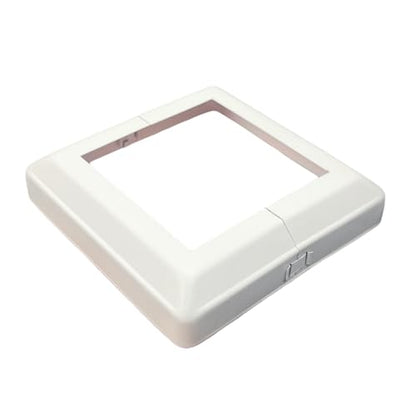 Aluminum 4x4 Post Base Cover - 4 Pack Split Post Skirt Trim (White) - color: white 4-pack 3.5-inch