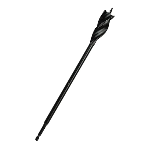 Greycore Tools 1 Inch x 12 Inch 3-Flute Auger Bit, Wood Drill Bit for Hard and Soft Wood, 1/4' Quick Change Shank - size: 1" x 12", style: 12 Inch