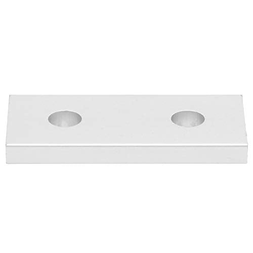 Joining Plate, Pack of 10 Aluminum Flat Connecting Plate Reinforcement Vertical Connection Tool Rectangular 2 Hole Placement Joining Plate for Construction Industry (2020) - size: 2020