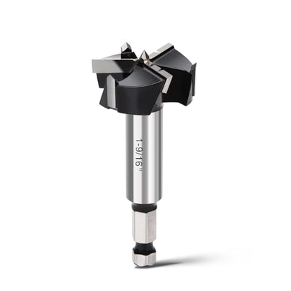 1-9/16" Forstner Drill Bit with 3/8" Quick Change Hex Shank - size: 1-9/16" | 40mm
