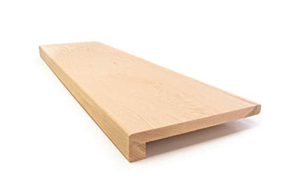 Solid Red Oak Stair Tread with Small (3/4") Square Nose Profile (42" X 11 1/2") - size: 42" X 11 1/2"