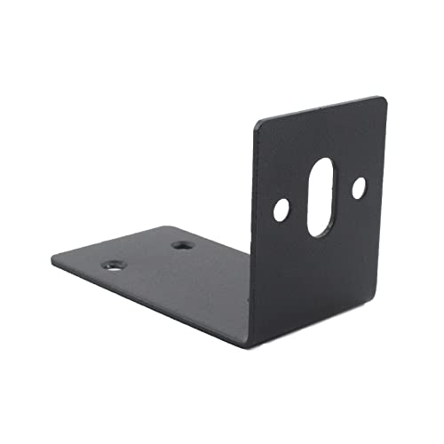 4PCS L Bracket Corner Brace, ULIFESTAR Stainless Steel Heavy Duty Black Corner Bracket,90 Degree Joint Right Angle Bracket,Metal L Brackets for Wood Furniture (59x83x1.8mm/2.3x3.3x0.1'' 6+1 Holes) - size: 59x83x1.8mm/2.3x3.3x0.1'' 6+1 Holes