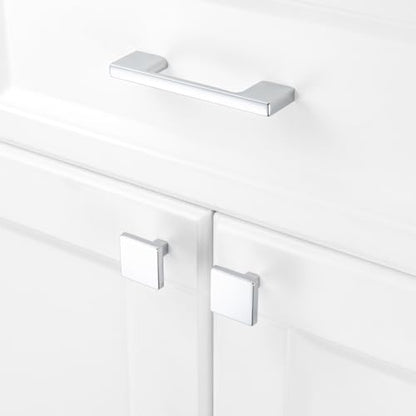 KOOFIZO 10 Pack 3 in Polished Chrome Cabinet Pulls, Drawer Handles P01 - color: Polished Chrome, size: 3" CC - 10Pcs