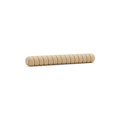Wooden Dowel Pin 3/8" x 3", Pack of 100 Spiral Dowel Joints for Woodworking, Furniture and Crafts, by Woodpeckers - size: 3/8 inch x 3 inch