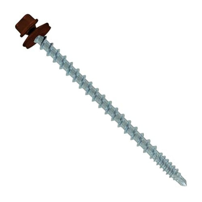 ST Fastening Kwikseal Woodbinder Metal Roofing Screws #10 x 3 - color: Brown, size: #10 x 3"