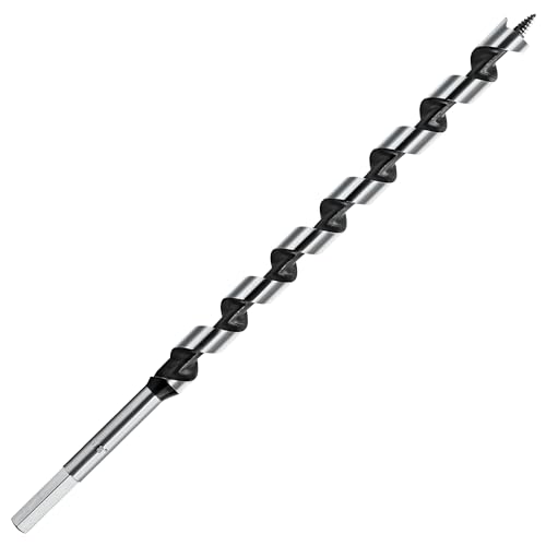 5/8 Inch x 12 Inch Long Ship Auger Drill Bit Set for Wood - size: 5/8"x12"