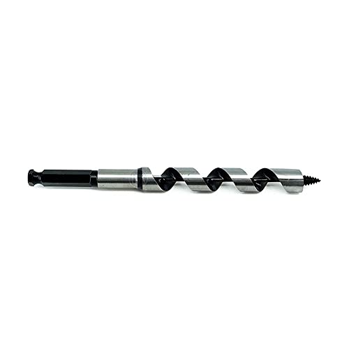Benchmark Abrasives 3/4 Inch Auger Drill Bit for Woodworking,7/16” Hex Shank Tool for Smooth, Clean Cuts Hole Carbon Steel Hole Cutter Drill Bit for Drilling on Soft & Hard Wood, MDF, Plywood - size: 3/4"